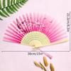 Vintage Silk Folding Hand Fan Chinese Japanese Bamboo Fans Craft Gifts Women Dance Performance Props Home Decoration Ornaments