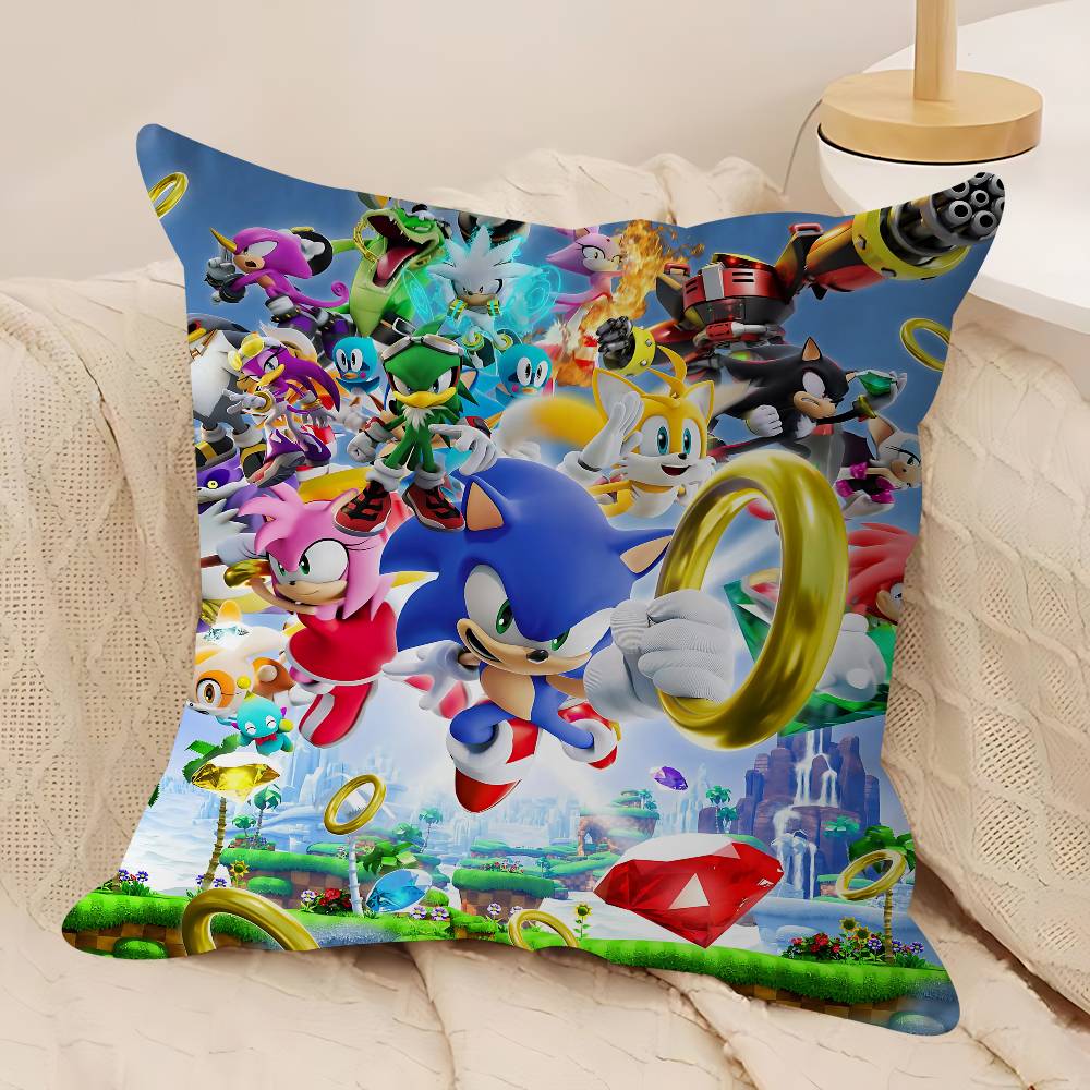 Sonic The-Hedgehog 45*45см Наволочка Чехол для подушки Декор Наволочка Домашняя наволочка для диванной подушки