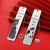 Cartoon Cat Bookmarks  Stainless Steel Book Mark Office Supplies For Men Women Creative Cute Bookmark Student Stationery