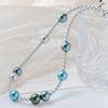 High-Quality High-Gloss Mixed-Color Blue-Gray Shijia Pearl Gypsy Collarbone Chain Necklace For Women