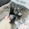- Summer New Rhinestone Stunning High-heeled Sandals High-end Feeling Not Tired Feet Pointed High Heels