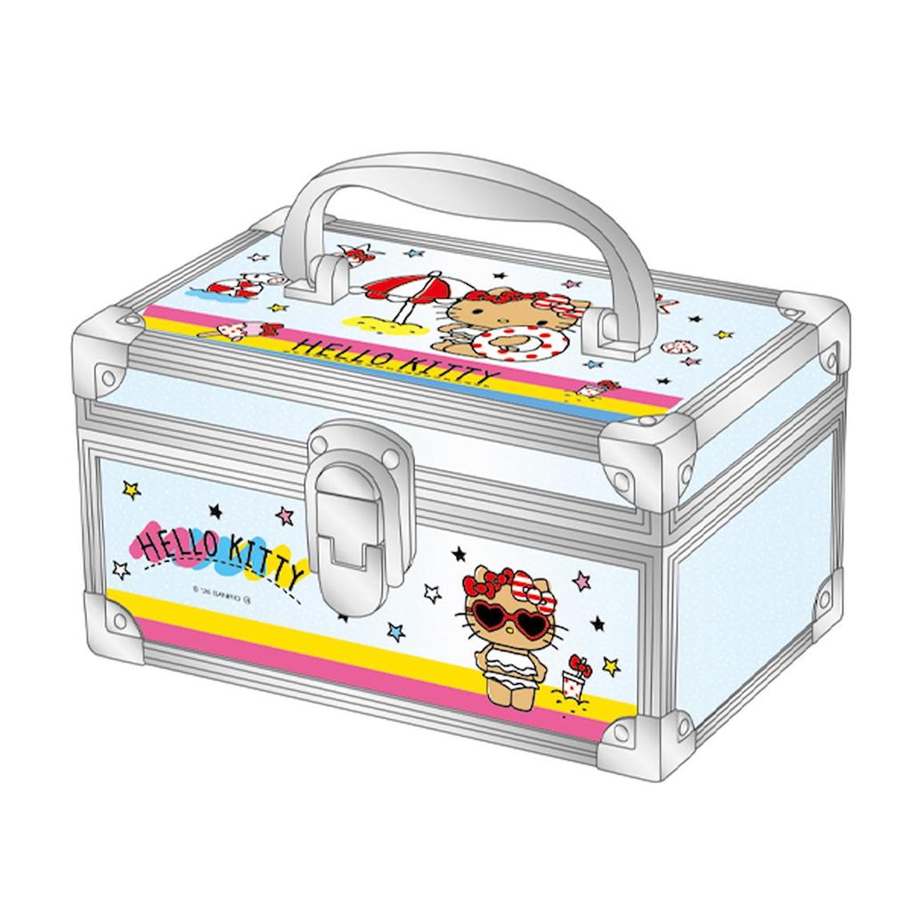 K Company Sanrio Characters Vanity Case Hello Kitty Sunburn CVC6-KHI H9×W16.5×D10.4cm