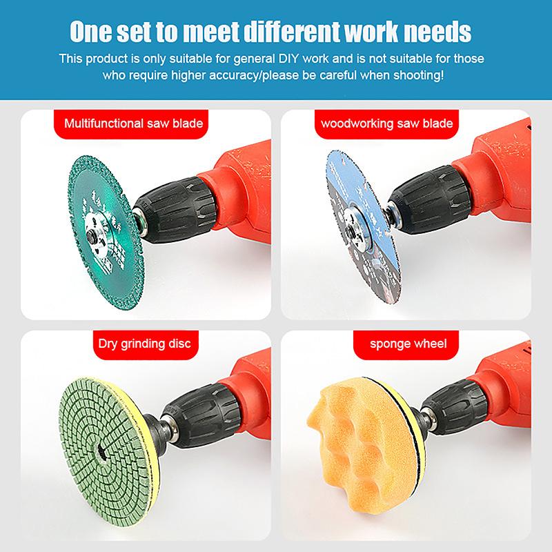 5 шт./набор 10 мм DIY электрическая дрель переменный угол шлифовальный станок адаптер конвертер комплект угловая шлифовальная машина электрическая дрель шатун инструмент