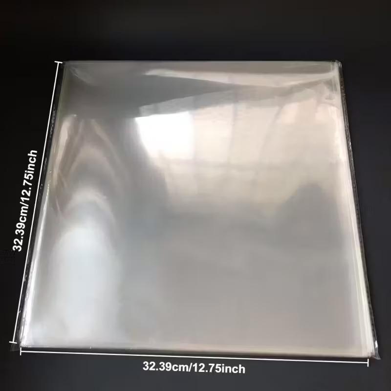 100pcs Record Inner Sleeves Anti-Static Protecter Bags 12" LP Vinyl Albums Collection Covers Anti-Scratches Storage OPP Bag