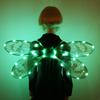 LED Light Up Dragonfly Wings for Fairy Costume, Halloween Masquerade Party Dress Up Props with Adjustable Strap, Battery Operated