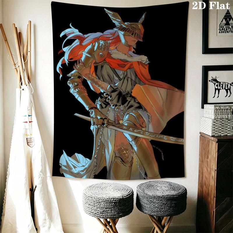 Malenia Valkyrie Wall Hanging Printed Fabric Blanket Decorative Tapestries for Bedroom Living Room Home Decor