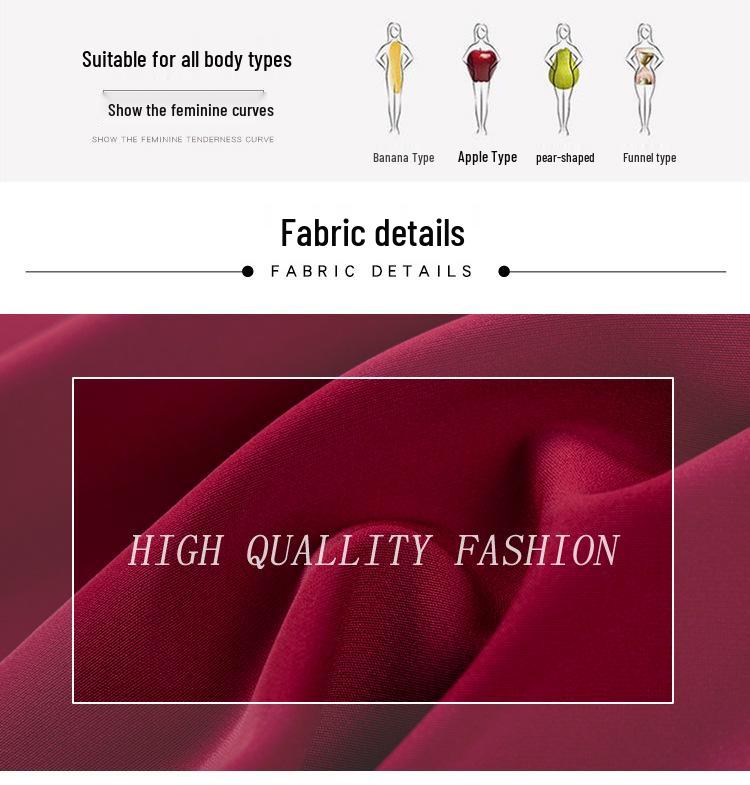 Элегантное красное двухсекционное платье с рюшами для молодых мам, осенняя коллекция 2023