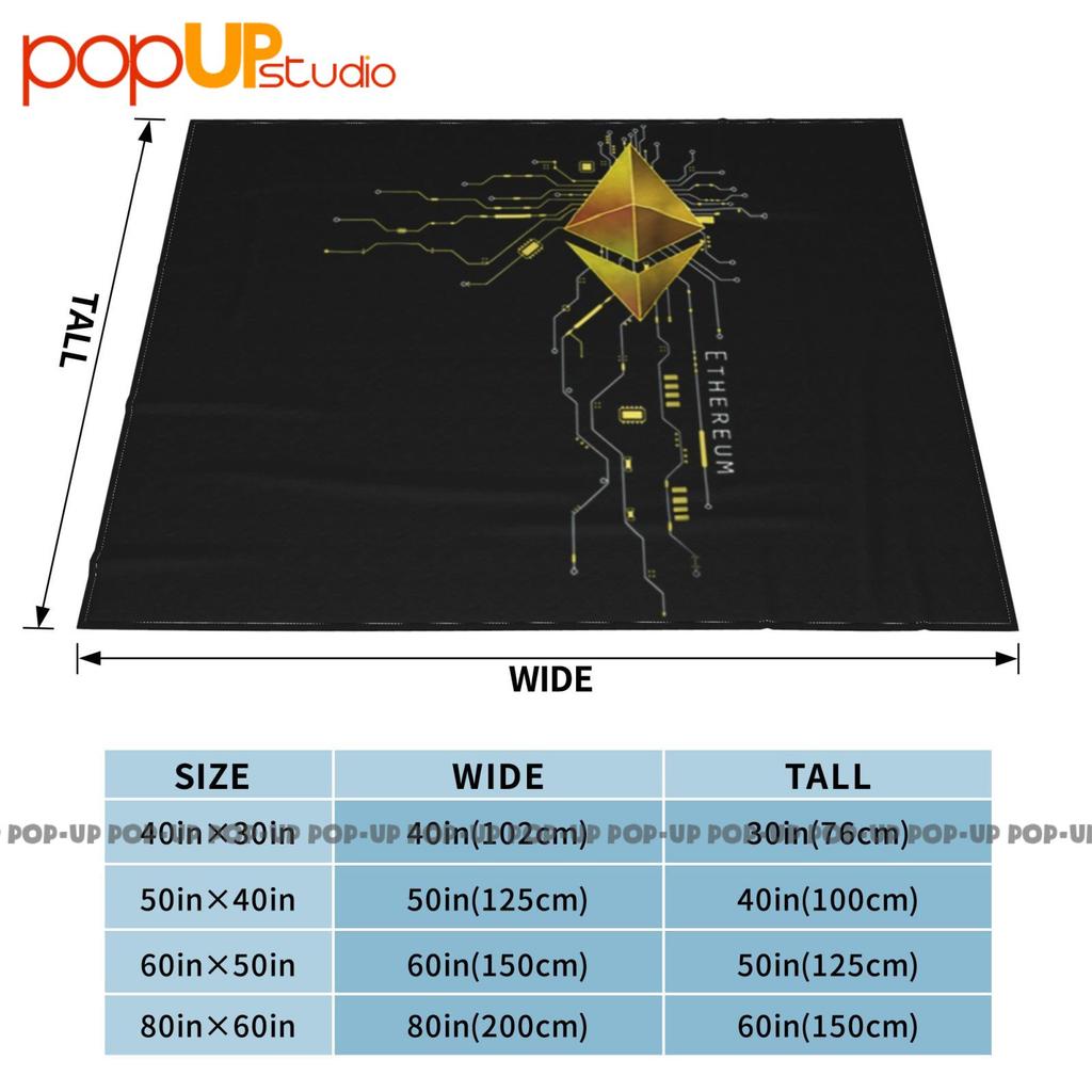Ethereum Gold Eth Heart Ultra-Soft Blanket Quilt Winter Sofa Cover Bed Covers