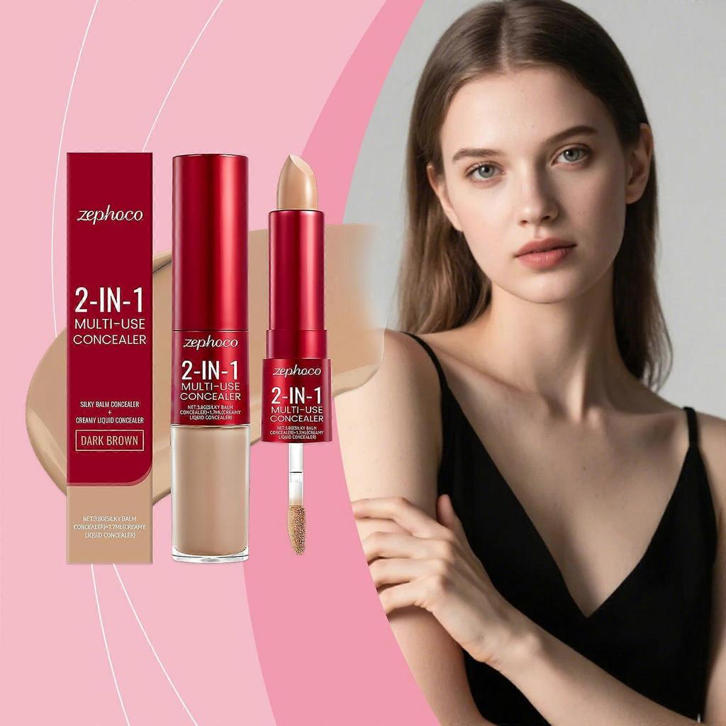 Dark brown moisturizing concealer moisturizing light long-lasting makeup natural docile modify skin color concealer 1