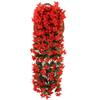 Home Decor Garland Vine Artificial Flower Silk Violet Rattan Garden Wall Hanging Plant