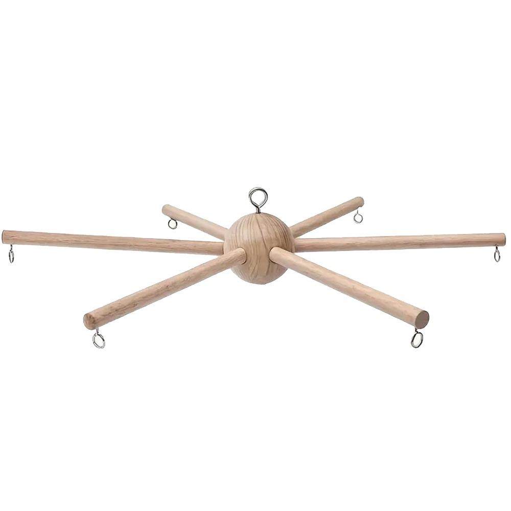 Smooth Rotating Wind Chime Rack Anti-rust Baby Crib Mobile Wooden Mobile Frame Nursery Room