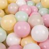 200 Balls/7cm-2.75in Soft Plastic Play Balls for Children, Pastel Beige/pastel Yellow/white/mint/powder Pink