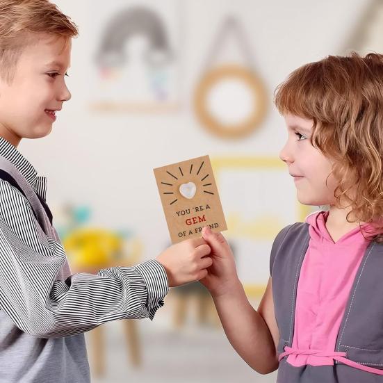 1 комплект поздравительных открыток ко Дню Святого Валентина с искусственными кристаллами в форме сердца, романтическая любовная открытка для праздничного подарка