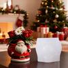 Christmas Santa Claus Epoxy Mold Small Item Storage Candle Container DIY Casting Mold Reusable Holiday Decor