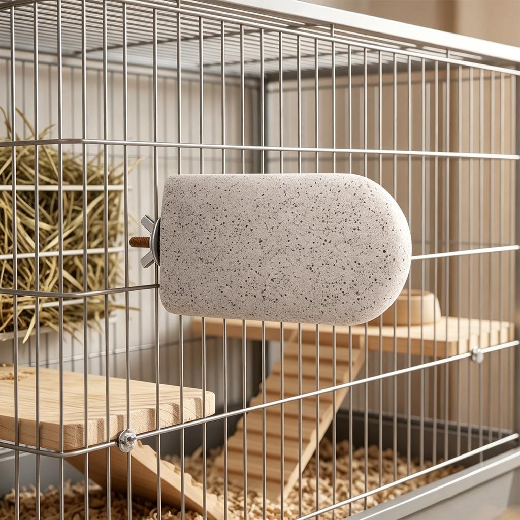 Natural Pumice Bird Beak Grinding Stone Platform Nail Grinding Perch for Parrots Hamsters Small Animal Cage Accessory