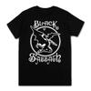Черная футболка с принтом рок-группы Black Sabbath Мужская Женская Черная Оверсайз С коротким рукавом Большого размера Футболка Унисекс Уличная одежда