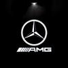 GDX2  2pcs Car door welcome light logo Emblem For Mercedes Benz A C E GLC GLA GLE GLB Class W177 W205 W212 W213 X253 X156 W166 X247
