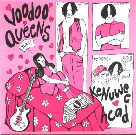 7-дюймовая пластинка VOODOO QUEENS - Kenuwee Head PURES24 Too Pure 1993 UK Rock Б/у