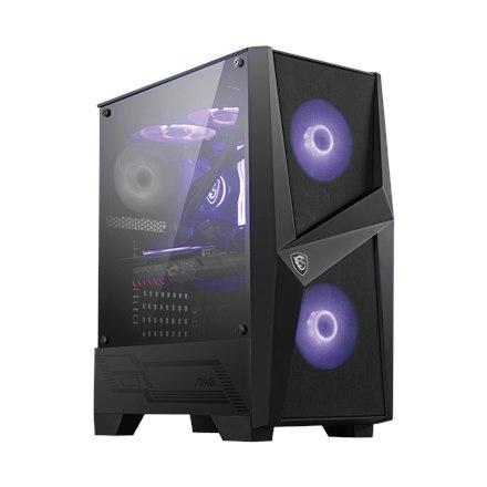 Msi Mag Forge 100M Pc Case, Mid-Tower, Usb 3.2, Black Msi | Mag Forge 100M | Black | Atx | Power Supply Included No