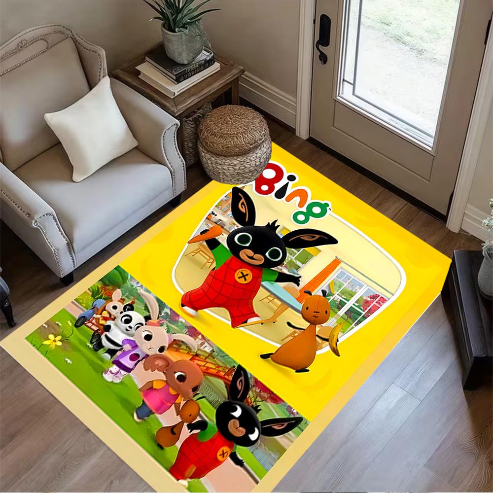 Panda Friends Adventure Area Rug Suitable for Study room Dormitory Entryway Bedrooms Anti-slip Rug Office home decor