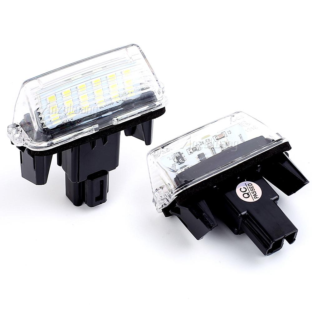 2 шт. светодиодные лампы освещения номерного знака для Toyota Camry Avalon Auris E18 Vios Esquire Avensis Esquire EZ Noah Proace City