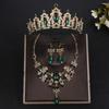 Shiny Bridal Jewelry Sets Baroque Style Crystal Headdress Rhinestone Bridal Crown  Princess