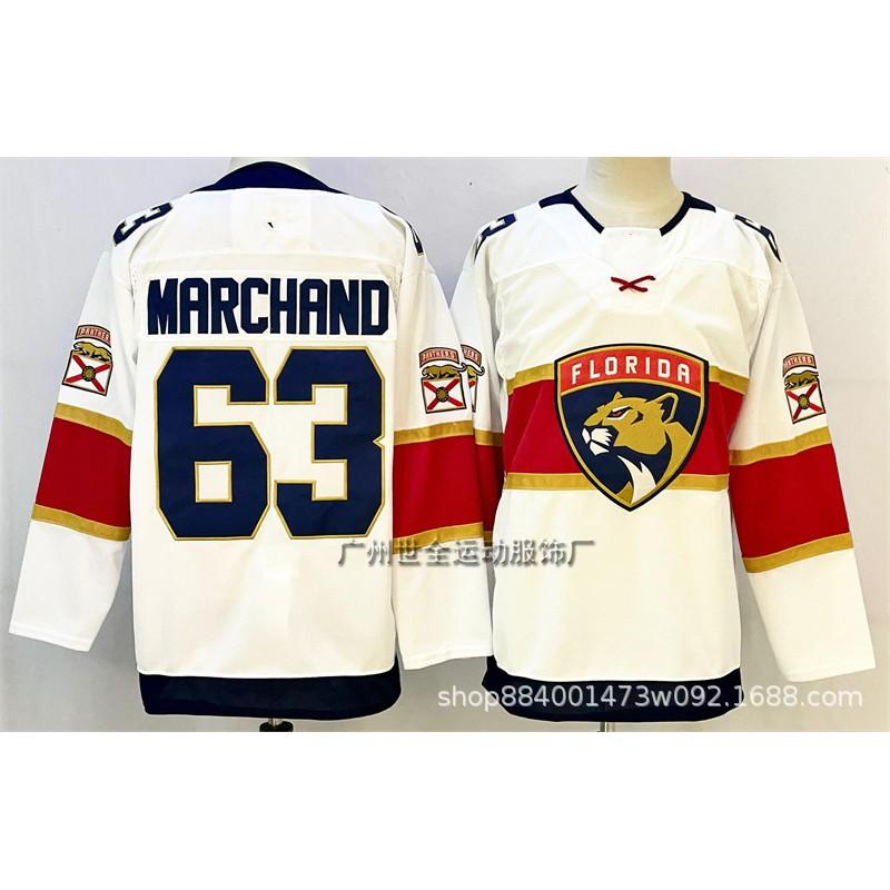 Mens Retro Ice Hockey Jersey Team Florida Panthers 16 Embroidered Practice Uniform Cotton Blend