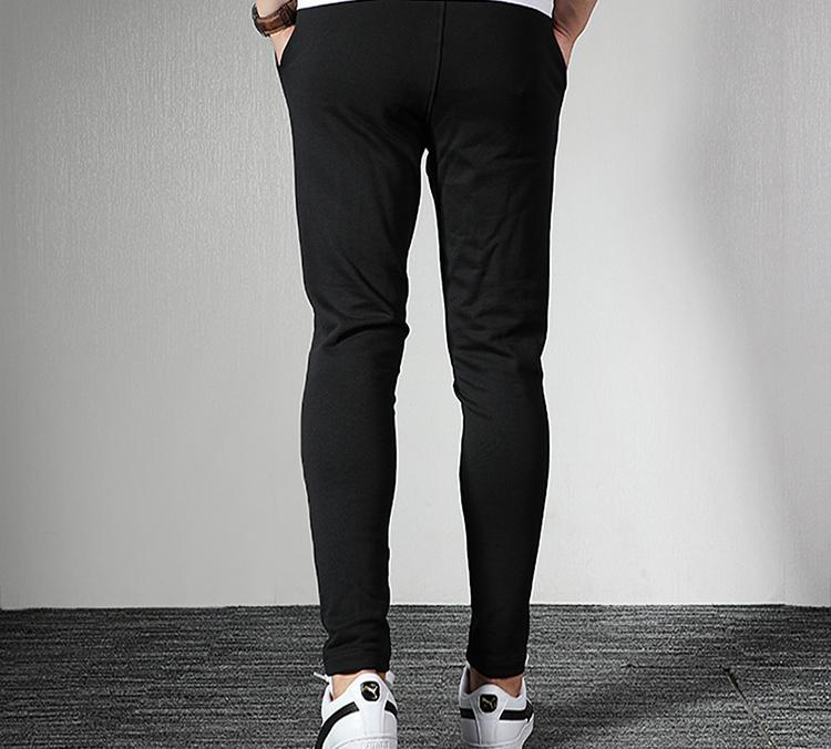 Puma Мужские вязаные спортивные штаны Черные Умеренно прямые 595903-01