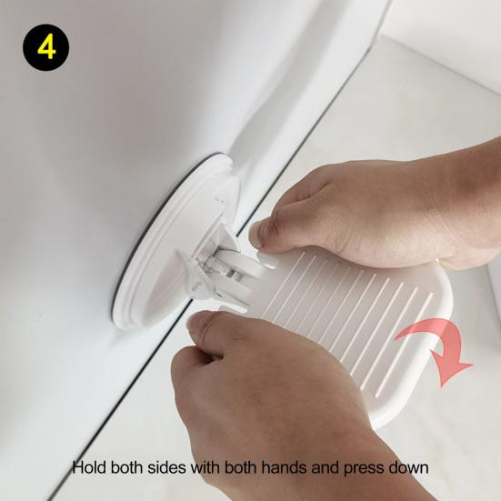 Регулируемая по высоте педаль для ванной комнаты, конструкция с присоской без сверления, противоскользящая широкая педаль, экономящая место для душа