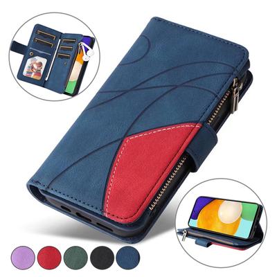 Кожаный чехол-кошелек на молнии из искусственной кожи для iPhone Samsung Xiaomi MOTO Google OPPO VIVO Nokia двухслойный флип-кобура с 9 слотами для карт