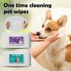 Влажные салфетки для собак, для попы, на растительной основе, гипоаллергенные, очищающие, гигиенические, для щенков, салфетки для лица и тела, очищающие салфетки для собак, 120 мл