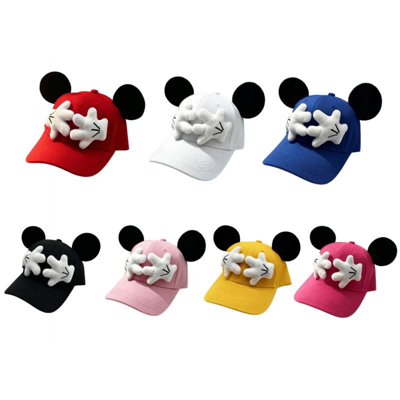Anime Mouse Parent-Child Children's Baseball Cap Cartoon Big Eared Casual Sports Snapback Hat for Boys and Girls Gift