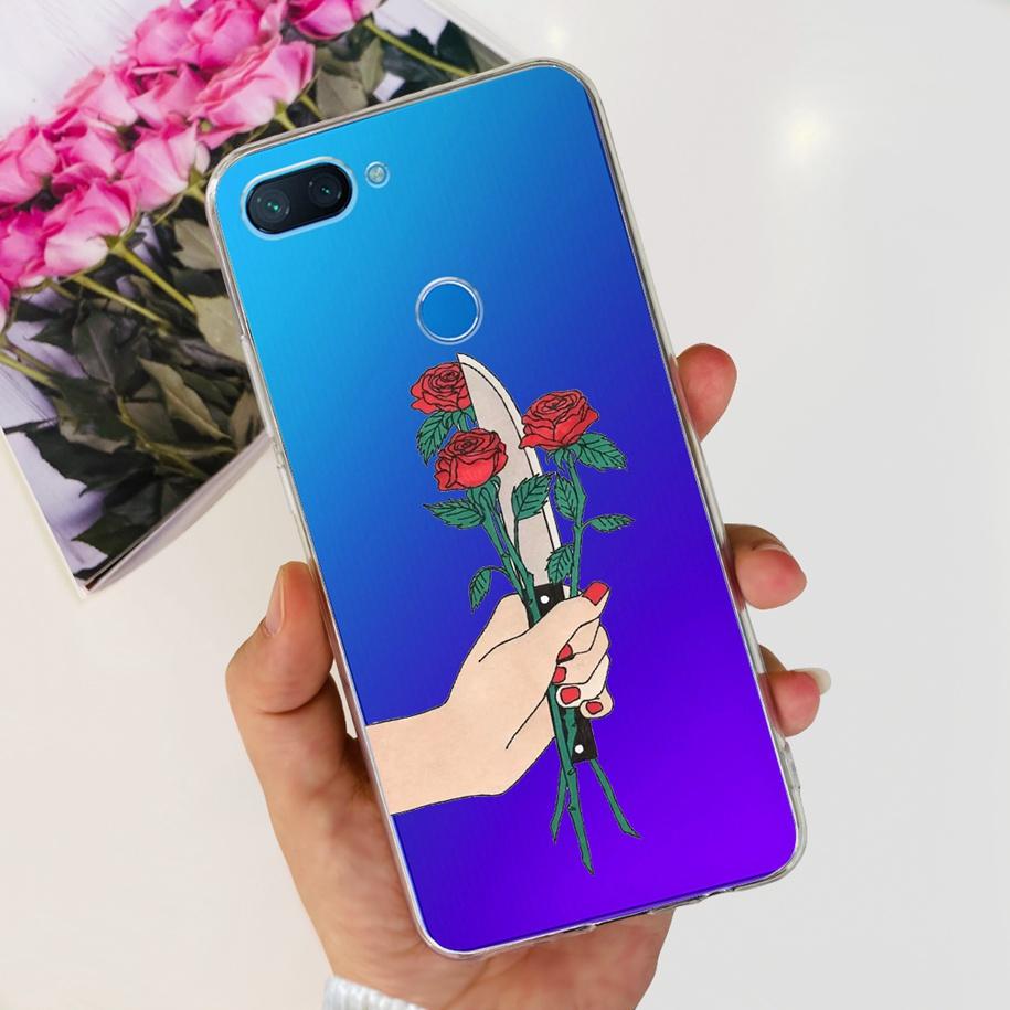 Чехол для Xiaomi Mi 8 Lite Модный Мягкий Силиконовый Чехол для Телефона для Xiaomi Mi 8 SE / Mi 8 Pro Mi8 Lite Прозрачный ТПУ Чехол Астронавт Capa