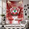 Wall Hanging Tapestry With Custom Name & Text, Southampton FC Decorative Tapestry For Bedroom