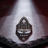 Retro Finger Ring Hollow Castle for Men Women, Gothic Church Statement Women Ring, Non Tarnish Alloy Carving Open Hypoallergenic Jewelry Daily Wear