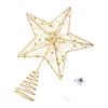 Glitter LED Christmas Tree Topper Star Gold/Silver Xmas Tree Ornaments  Shopping Mall