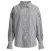 Shop   Women S Workwear Striped Flare Sleeve Shirt blouSe Black Ean wSh 1319