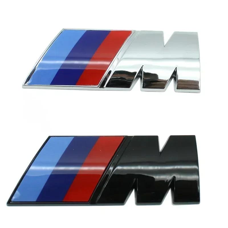 BEKV7 1Pcs ABS M Logo Car Fender Side Emblem Sticker For BMW M1 M4 M5 M6 M2 M3 M7 F48 E83 F39 F10 G01 F30 Rear Trunk Badge Accessories