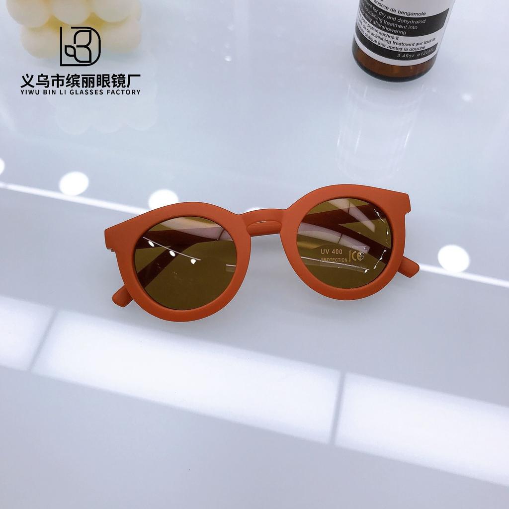 Солнцезащитные очки в ретро-оправе для детей, модные уличные солнцезащитные очки для мальчиков и девочек