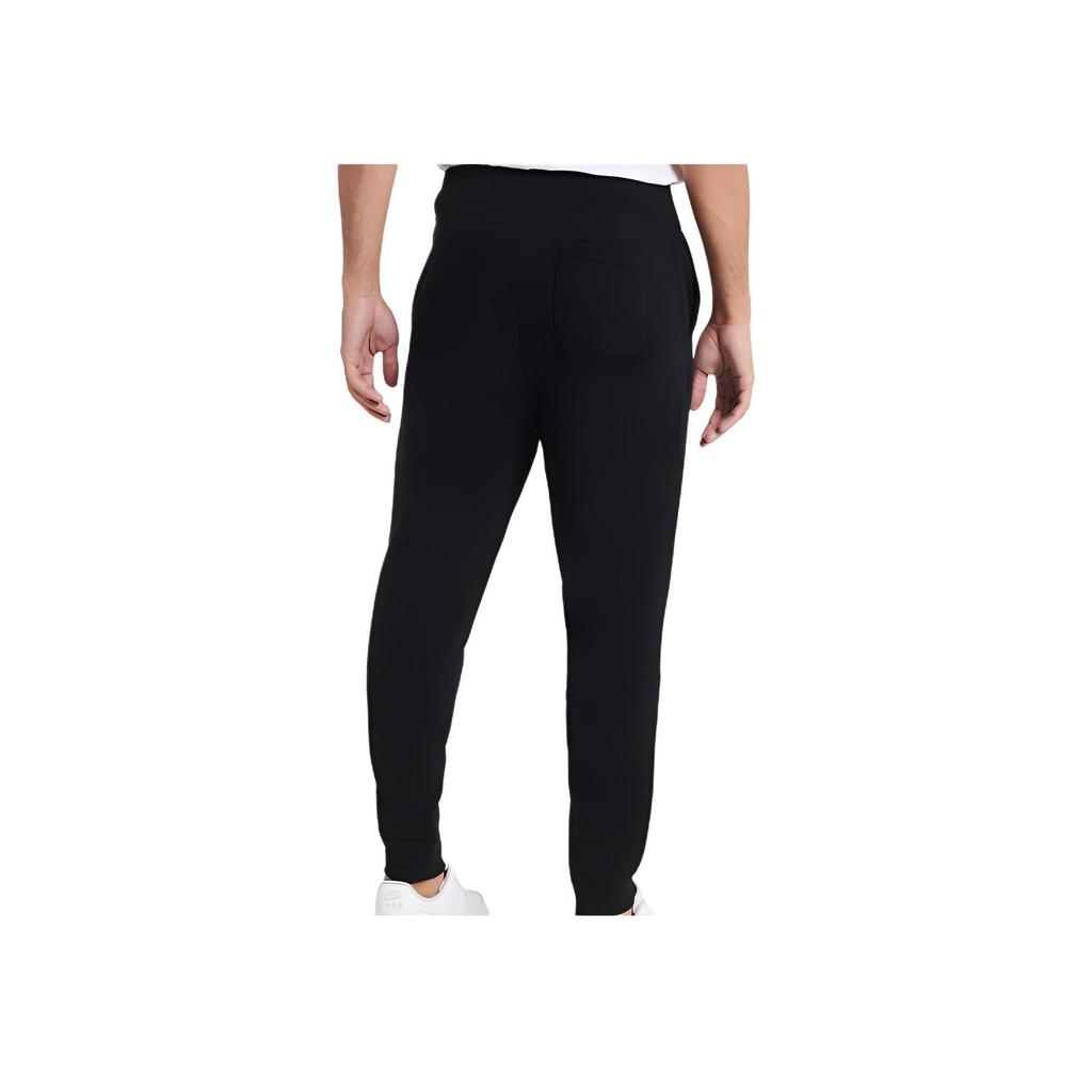 Polo Ralph Lauren однотонные трикотажные спортивные брюки с манжетами на завязках мужские черные 710600105-001