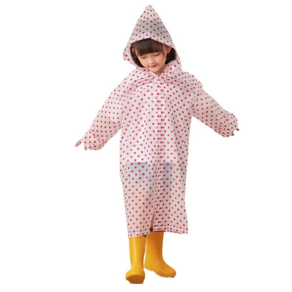 Дождевик детский с капюшоном прозрачный многоразовый плащ для мальчиков и девочек на пуговицах водонепроницаемый детский дождевик для студентов