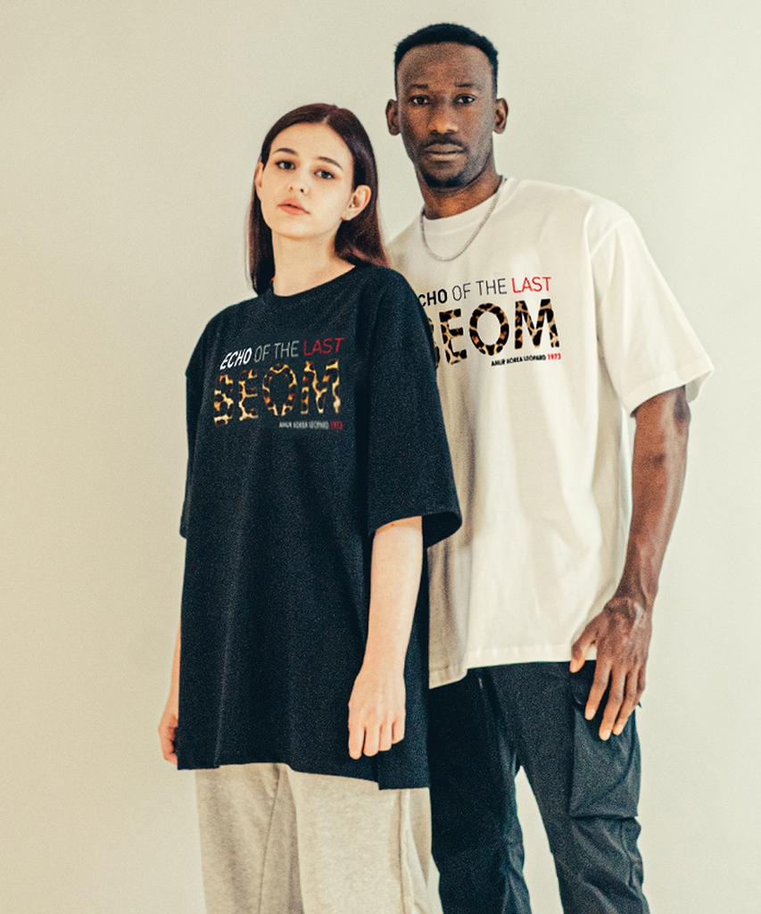 BEOM Korea Черная оверсайз футболка с логотипом Beom
