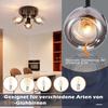 Plafonnier - NETTLIFE - Plafonnier 3 flammes - Spots orientables 350° - E14 3 ampoules - Noir métal moderne