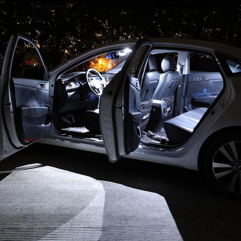 Для Hyundai Solaris Accent Verna RB HC 2012 2013 2014 2015 2016 2017 4 шт. автомобильные светодиодные лампы 12 В лампа для чтения аксессуары для освещения багажника