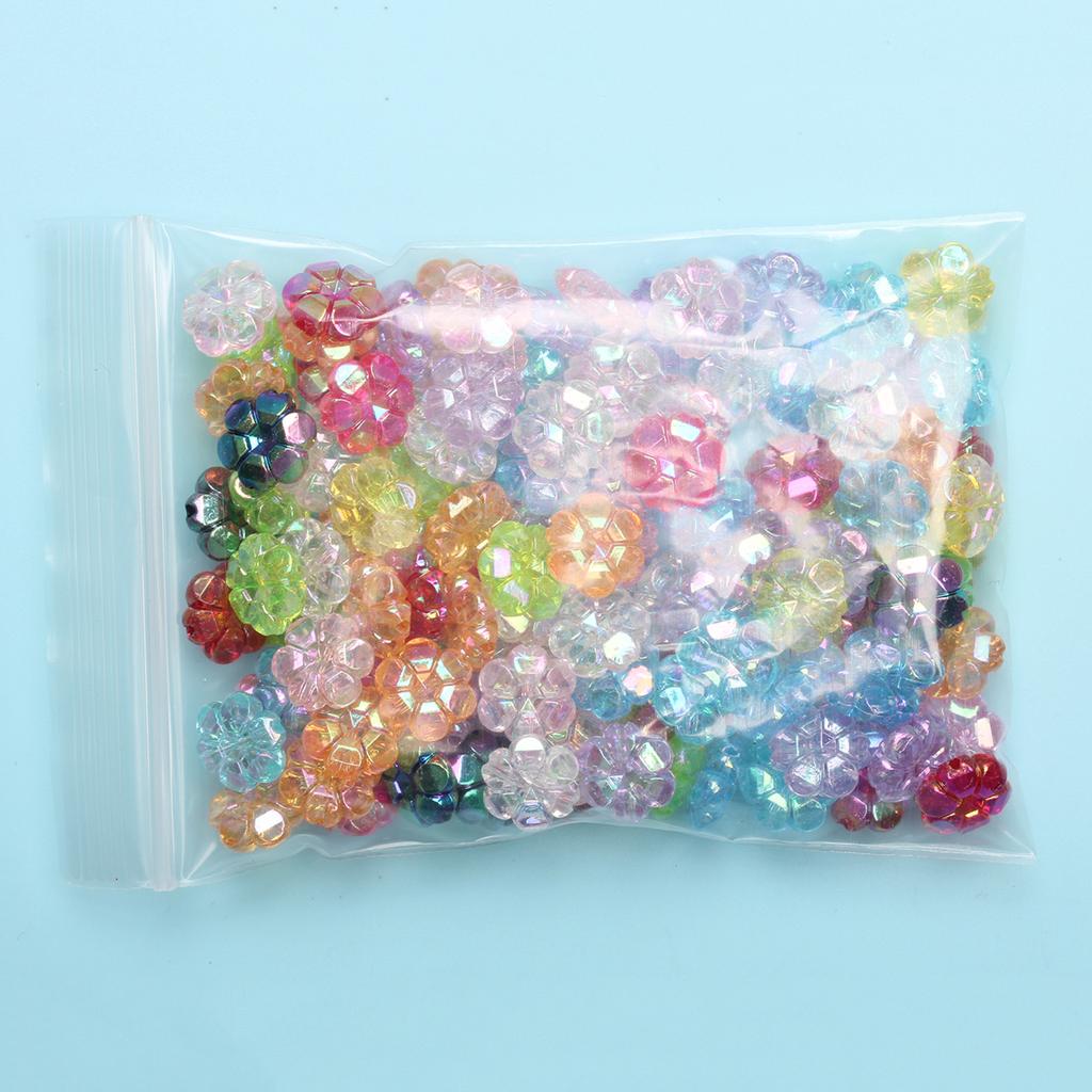 120 шт. красочное ожерелье сливы 10 мм AB прозрачный акрил для изготовления ювелирных изделий своими руками браслет из цветочных бусин случайные смешанные свободные бусины аксессуары