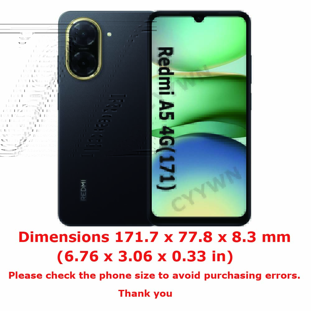 Защитная пленка на 360 градусов для всего корпуса, прозрачный чехол для Redmi A5 4G Global, размер 171 мм, противоударный чехол для телефона