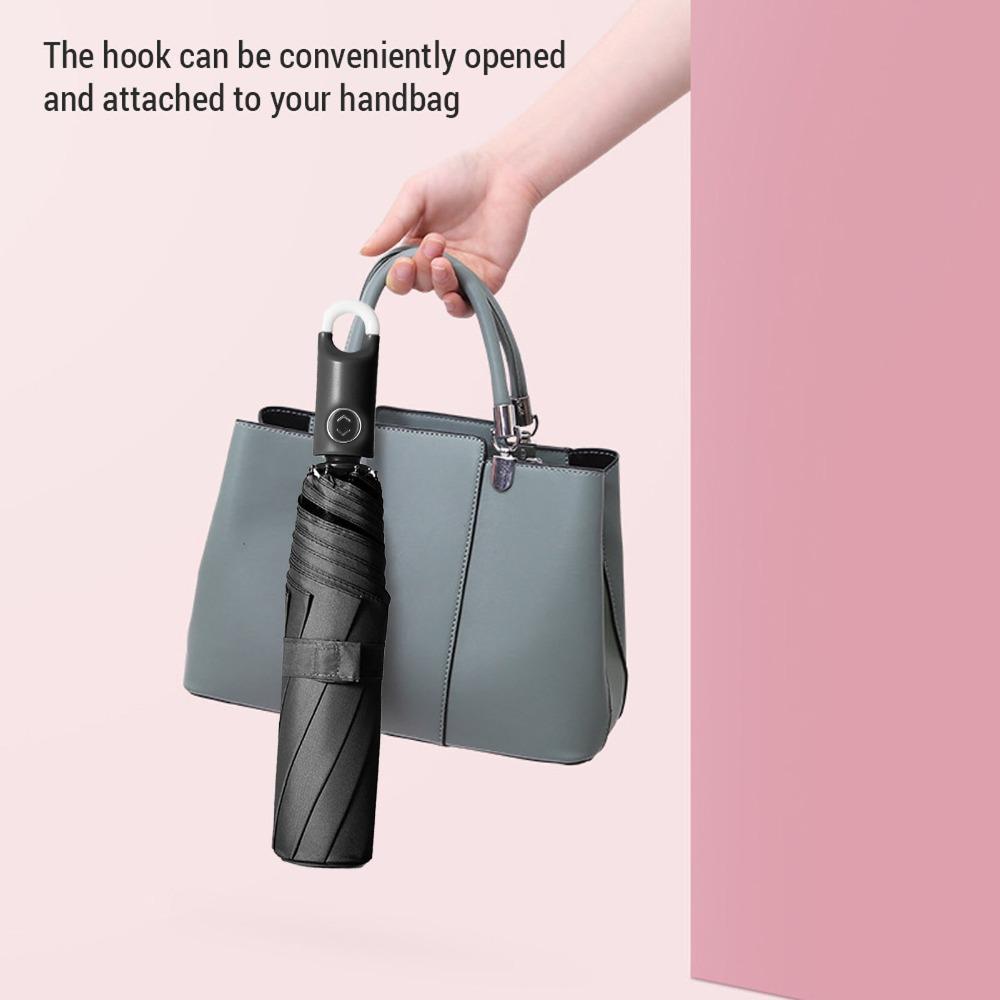 Lightweight Automatic Umbrella 3-Folding Compact Umbrella Travel Umbrella  for Men and Women