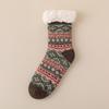 Ethnic Style Warm Socks Winter Home Floor Socks Thick Plush Men's Socks