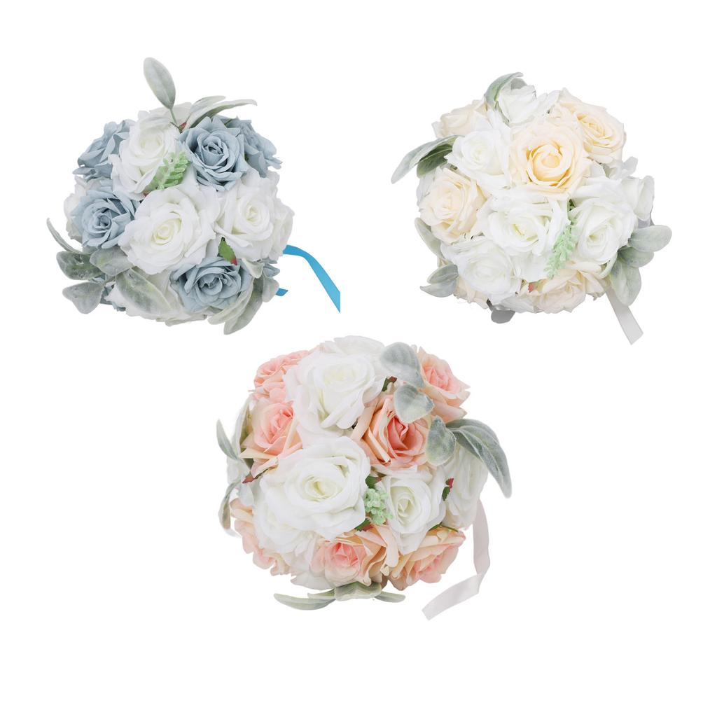 Свадебные букеты для невесты Мягкая лента для невесты Подружка невесты держит цветы Искусственная роза для свадьбы