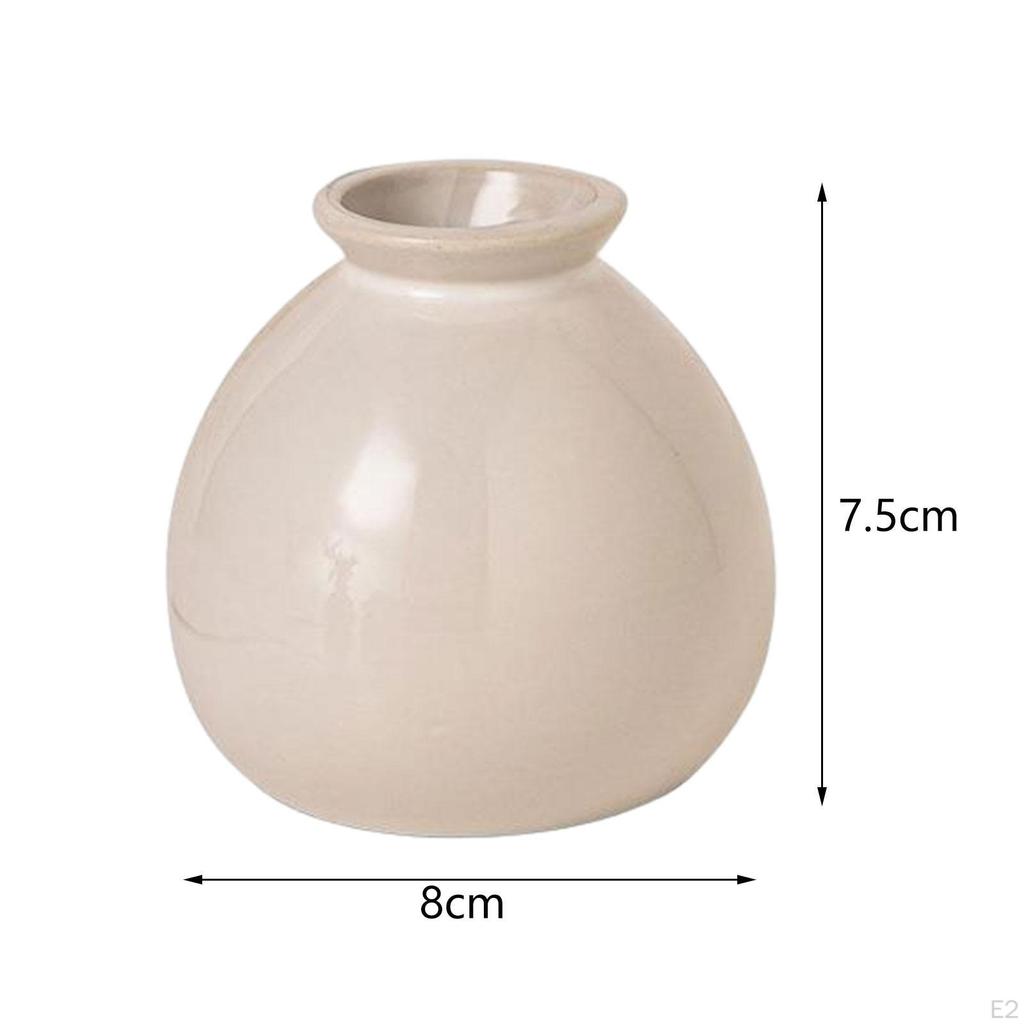 Мини-керамическая ваза для цветов, настольный орнамент, элегантный центральный элемент стола, декоративный элемент для ТВ-шкафа